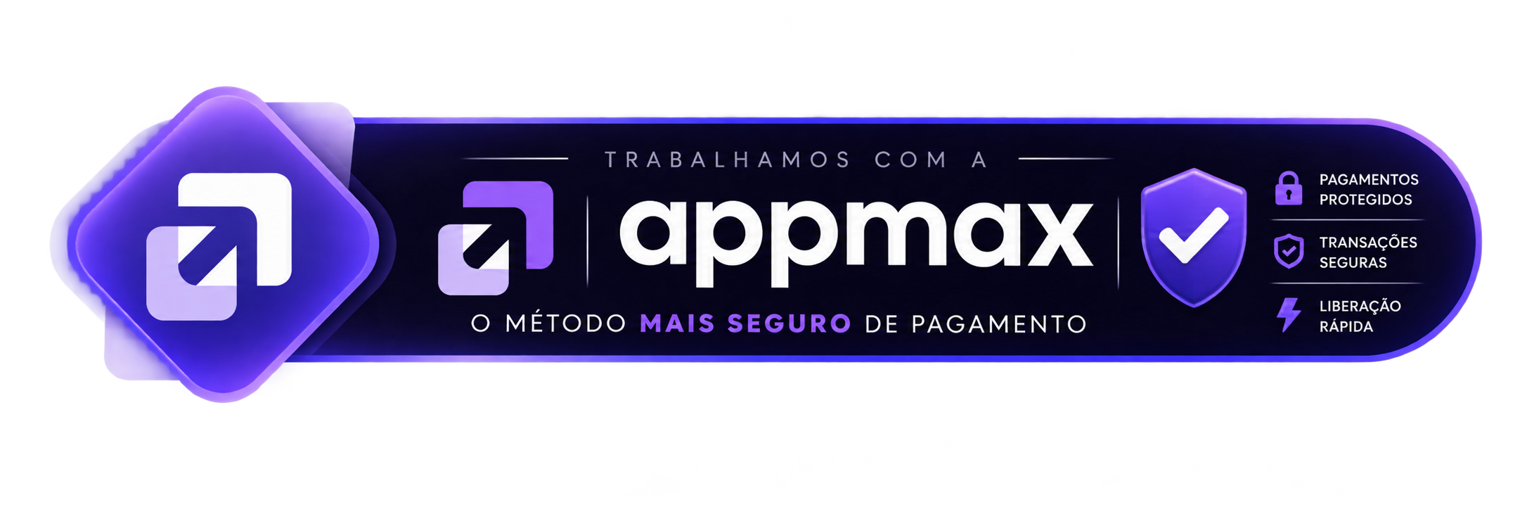 Pagamentos protegidos pela Appmax